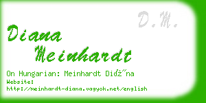 diana meinhardt business card